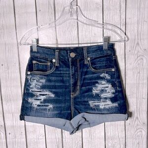 American eagle curvy hi-rise shortie shorts 2